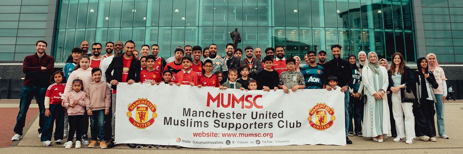 Man United Muslims's banner
