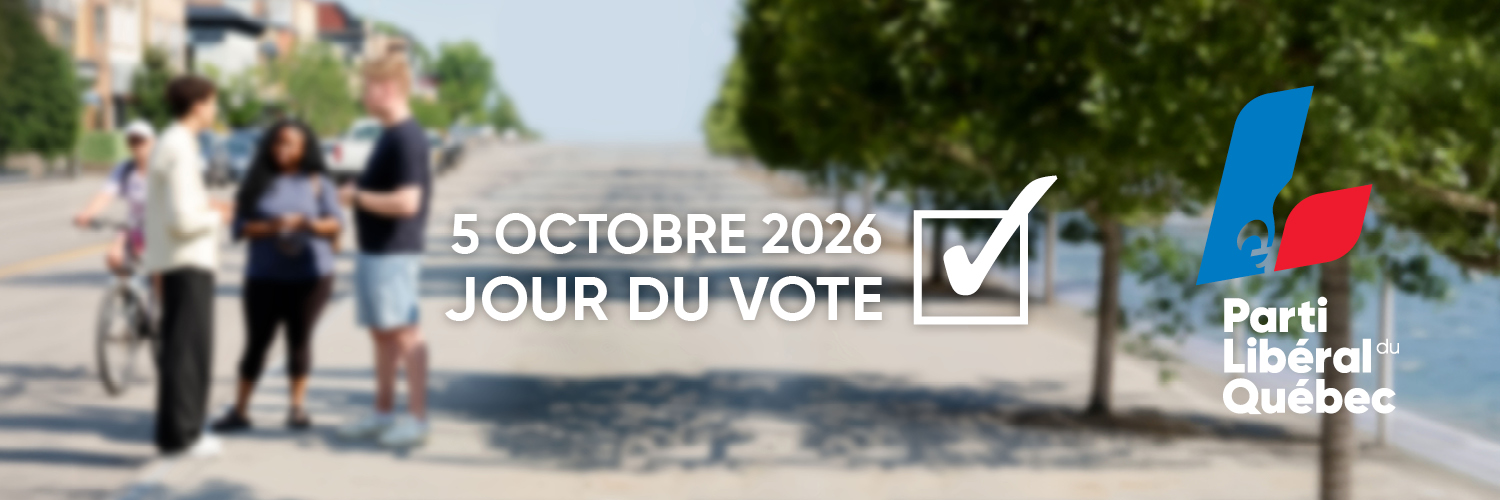 Parti libéral du Québec's banner