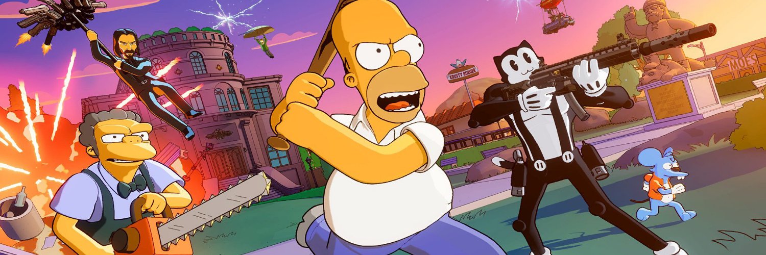 Homer J Simpson Is In Fortnite's banner