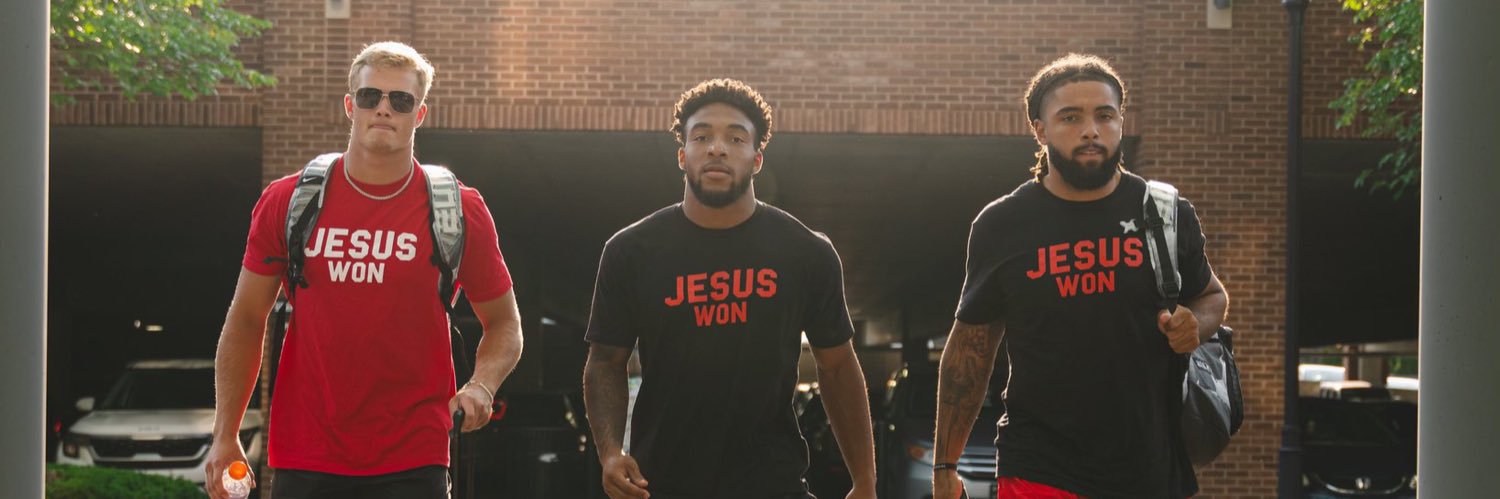 Jesus Won Apparel's banner