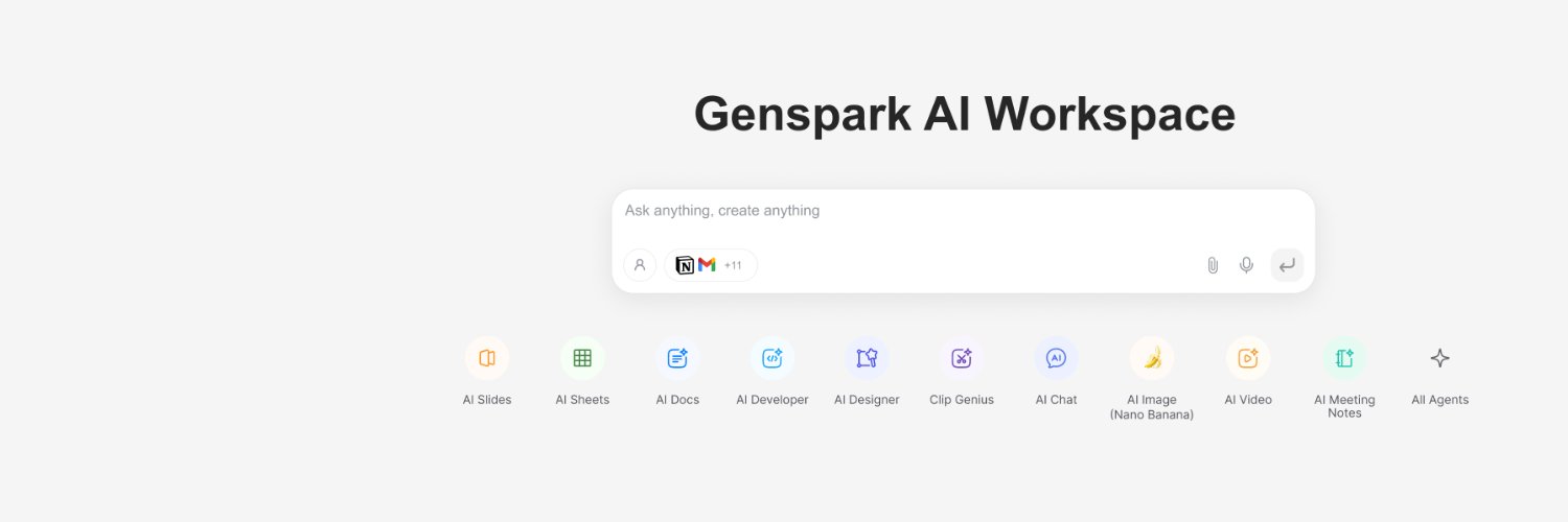 Genspark's banner
