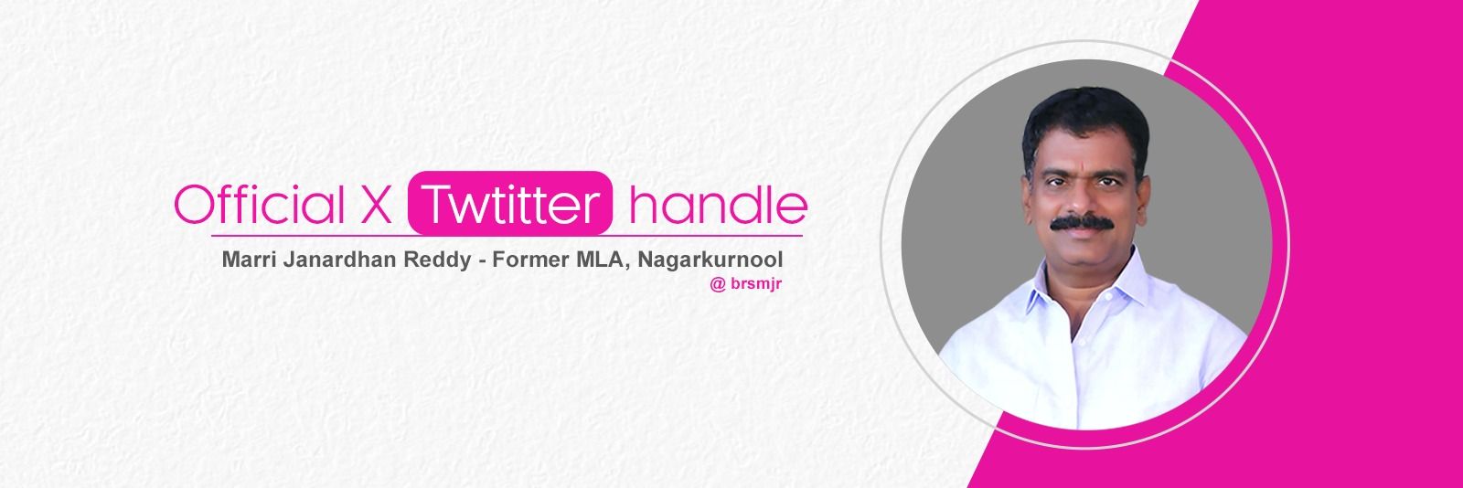Marri Janardhan Reddy's banner