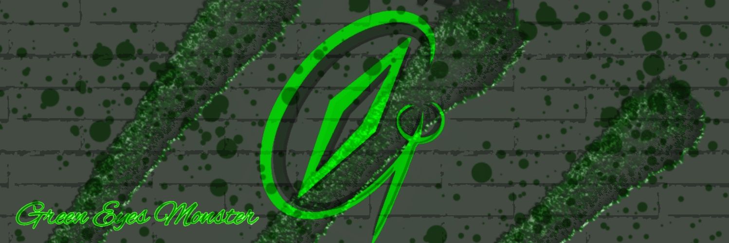 Green eyes Monster's banner
