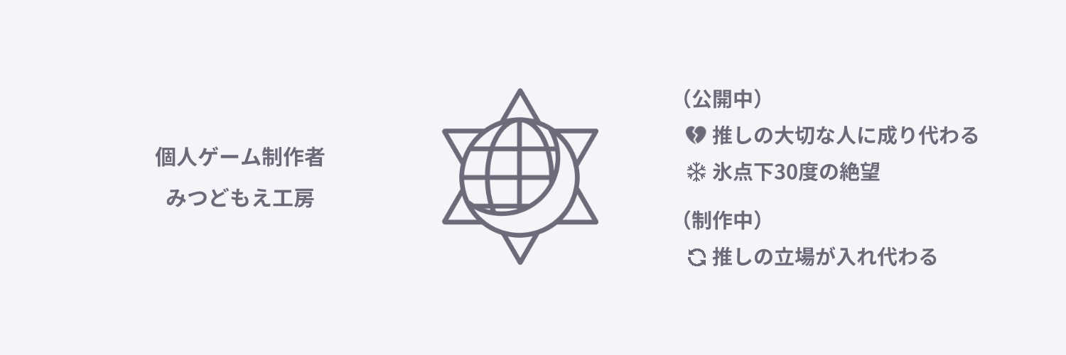 みつどもえ工房🔄推し入れデモ版公開しました's banner