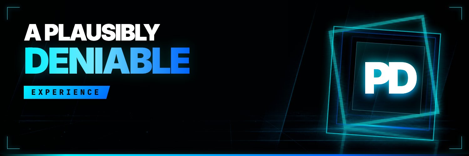 Plausibly Deniable's banner