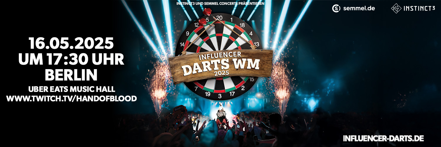 Influencer Darts WM's banner