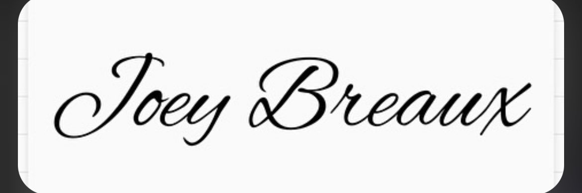 Joey Breaux's banner