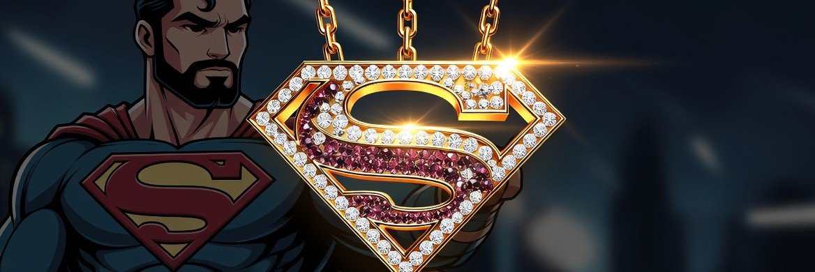 The Light skinned Super Man's banner