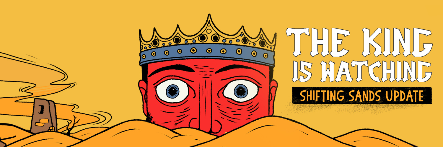 The King is Watching 🎮 Out Now on Consoles!'s banner