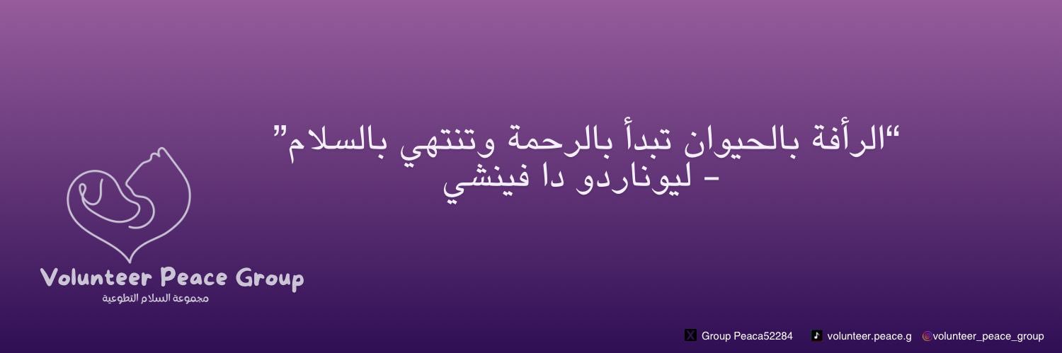 Volunteer Peace السلام التطوعية's banner