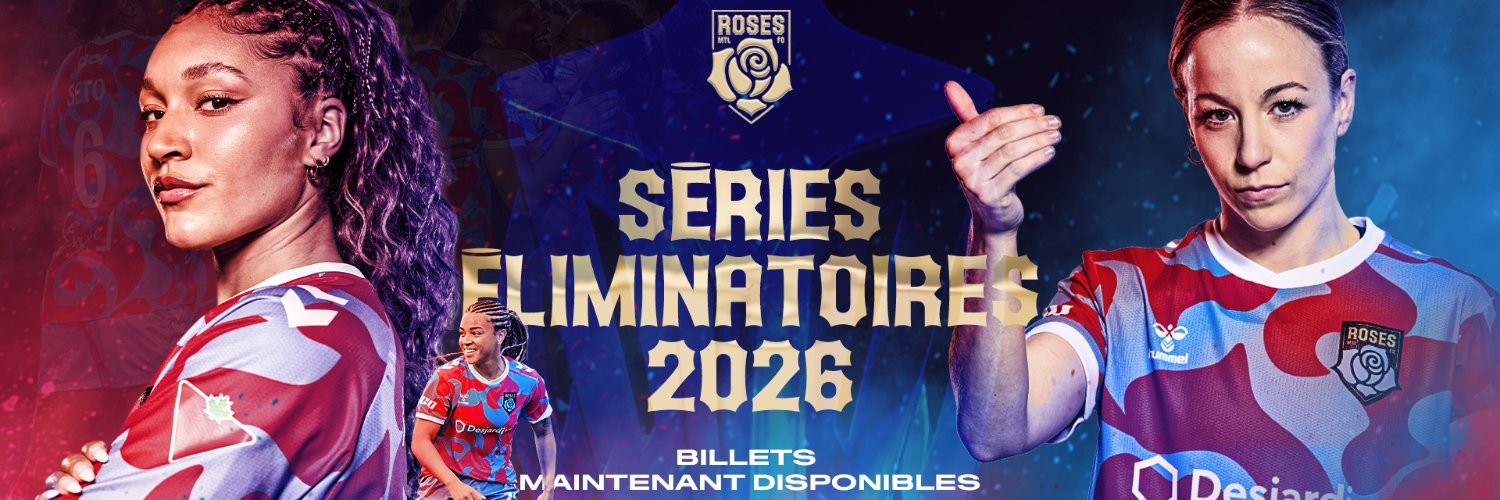 Roses de Montréal's banner