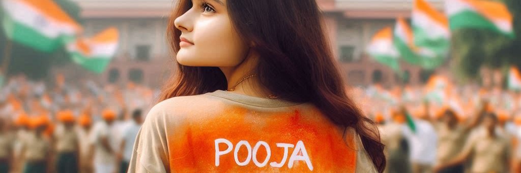 Pooja's banner
