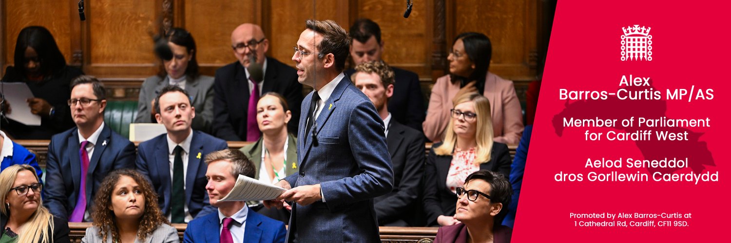 Alex Barros-Curtis MP's banner