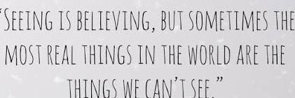 “Seeing is Believing”'s banner