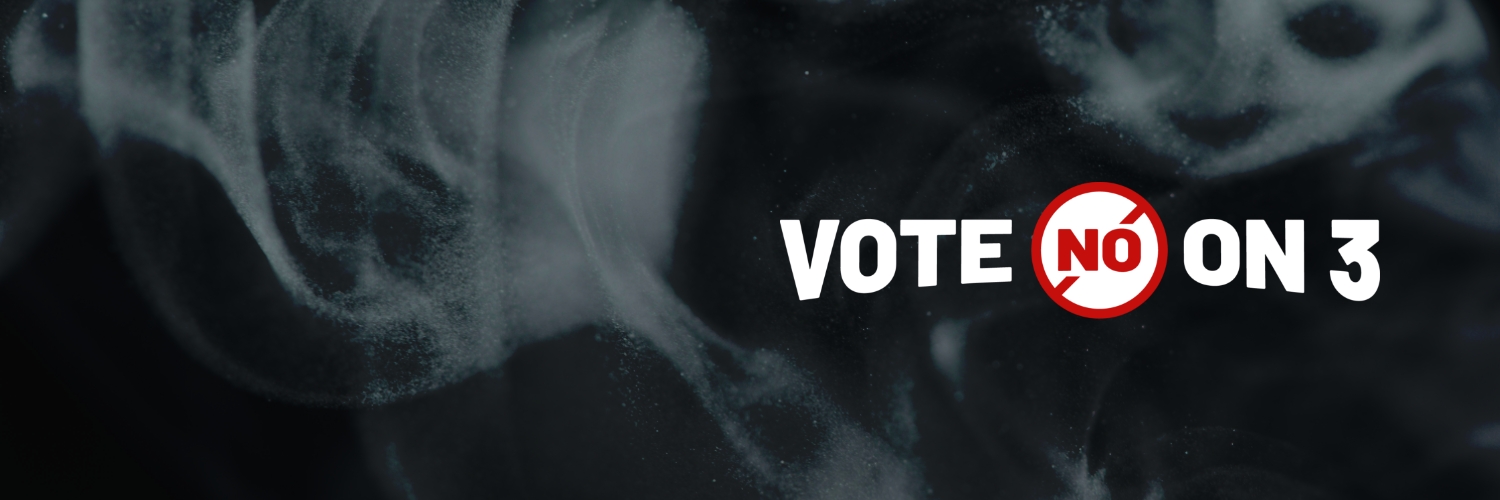 Vote No on 3's banner