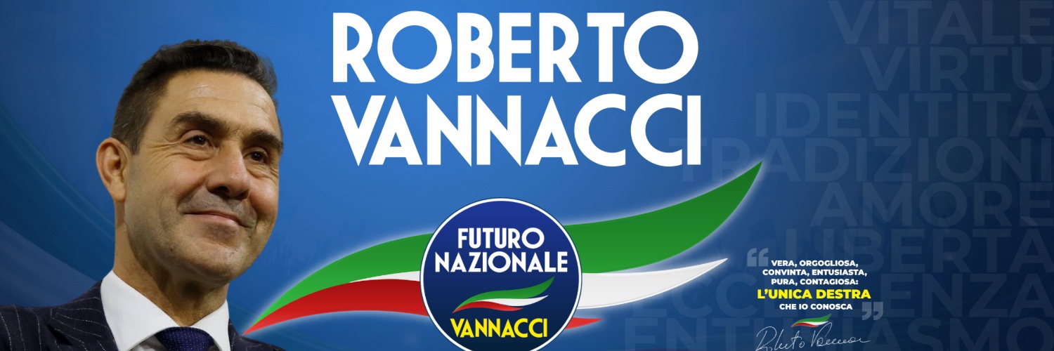 Roberto Vannacci's banner