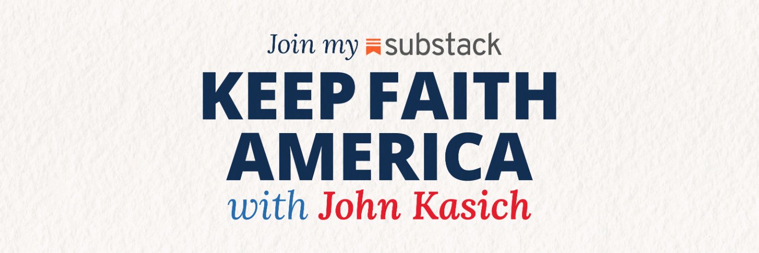 John Kasich's banner