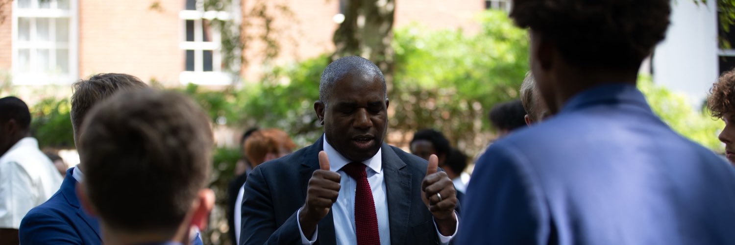 David Lammy's banner