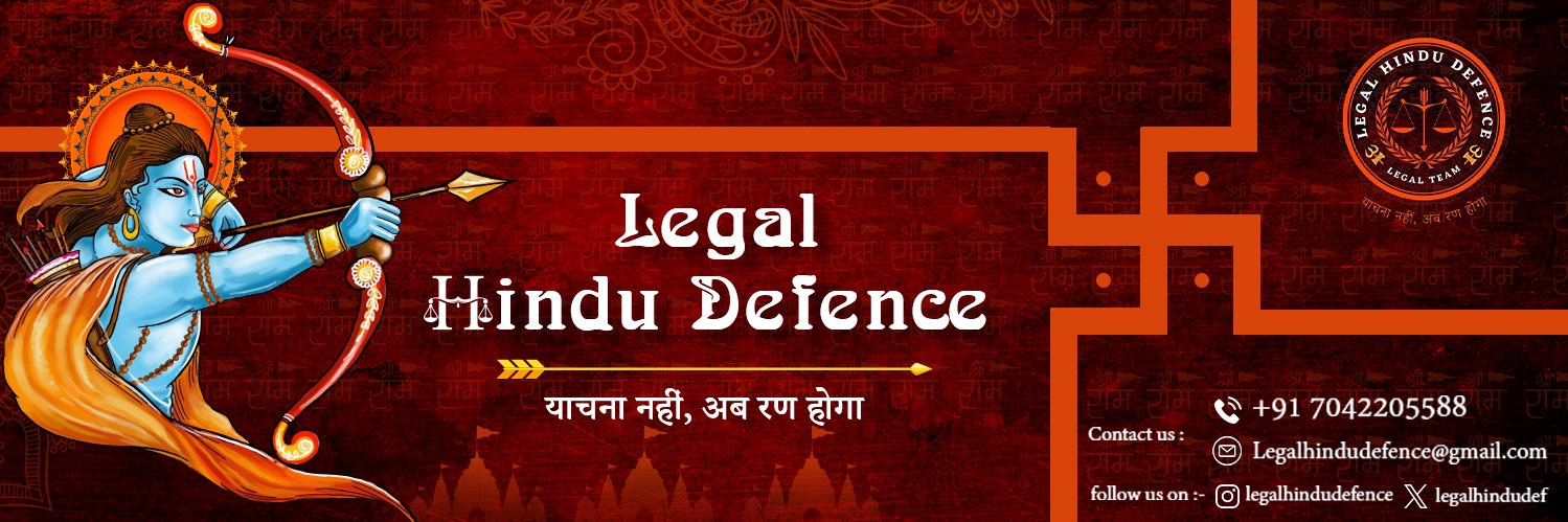 Legal Hindu Defence's banner