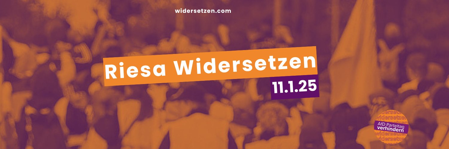 Widersetzen's banner