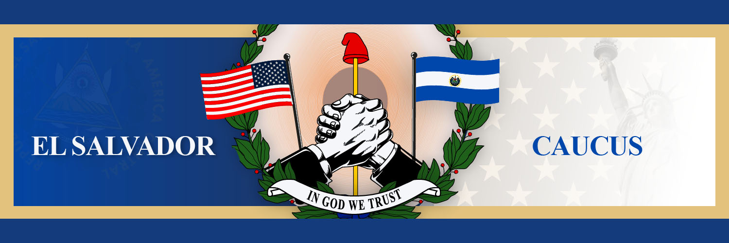 U.S. El Salvador Caucus's banner