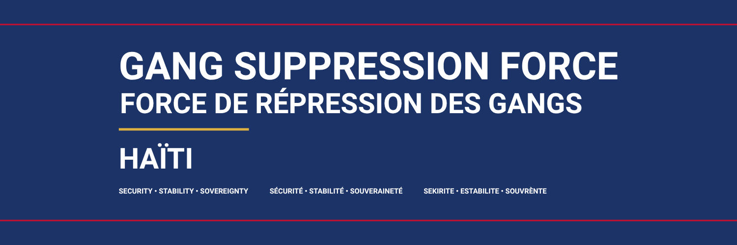 Gang Suppression Force - Haiti's banner