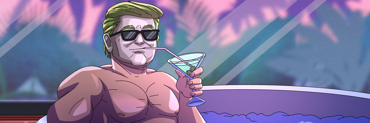 Donald Pump's banner