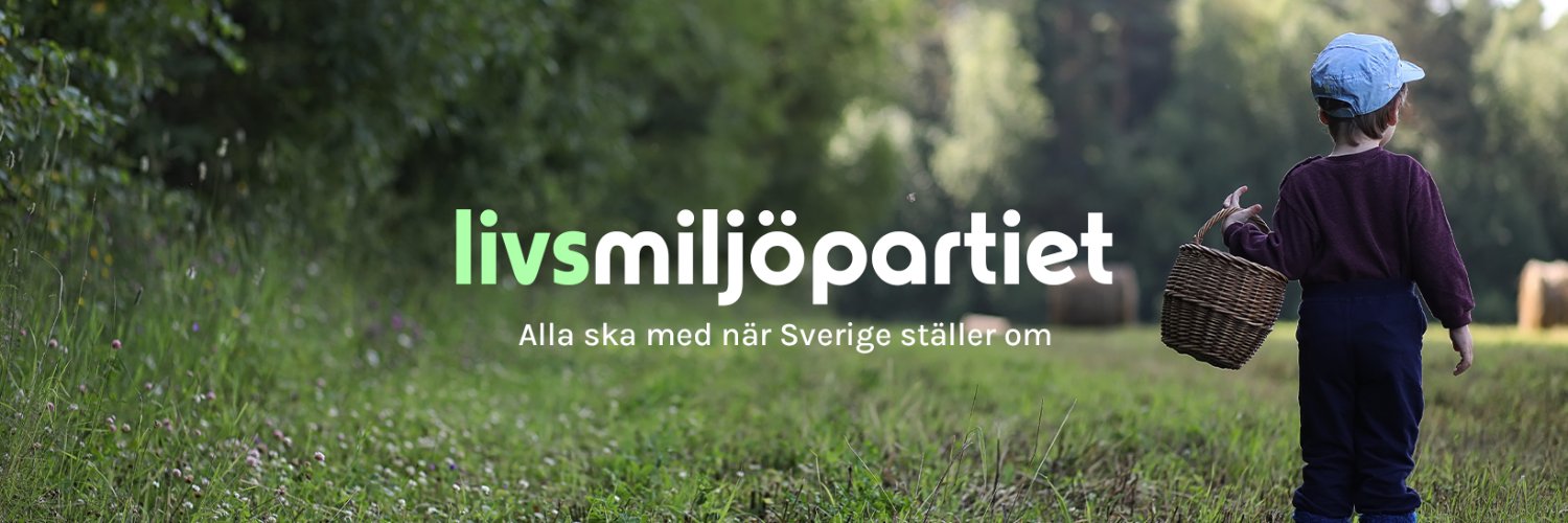 Miljöpartiet's banner