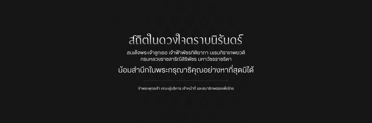 พรรคเพื่อไทย's banner