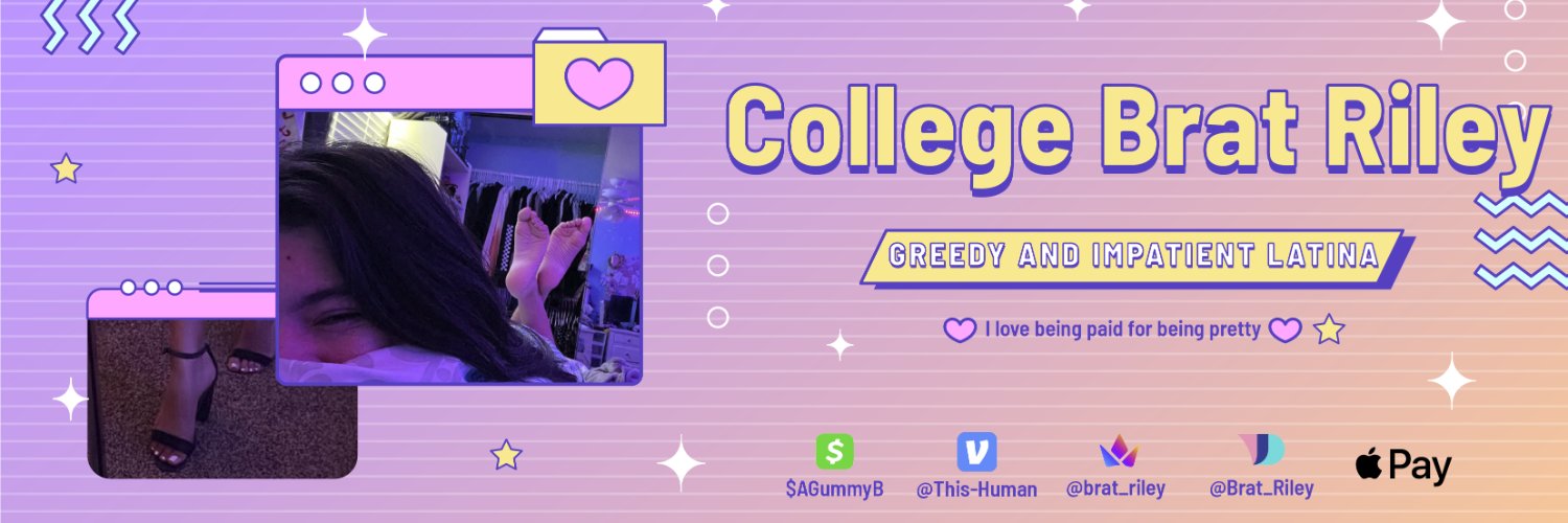 College Brat Riley✨findom's banner