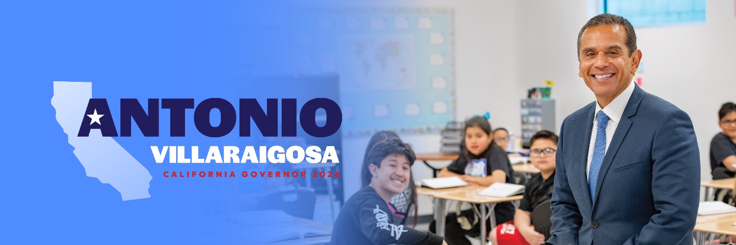 Antonio Villaraigosa's banner