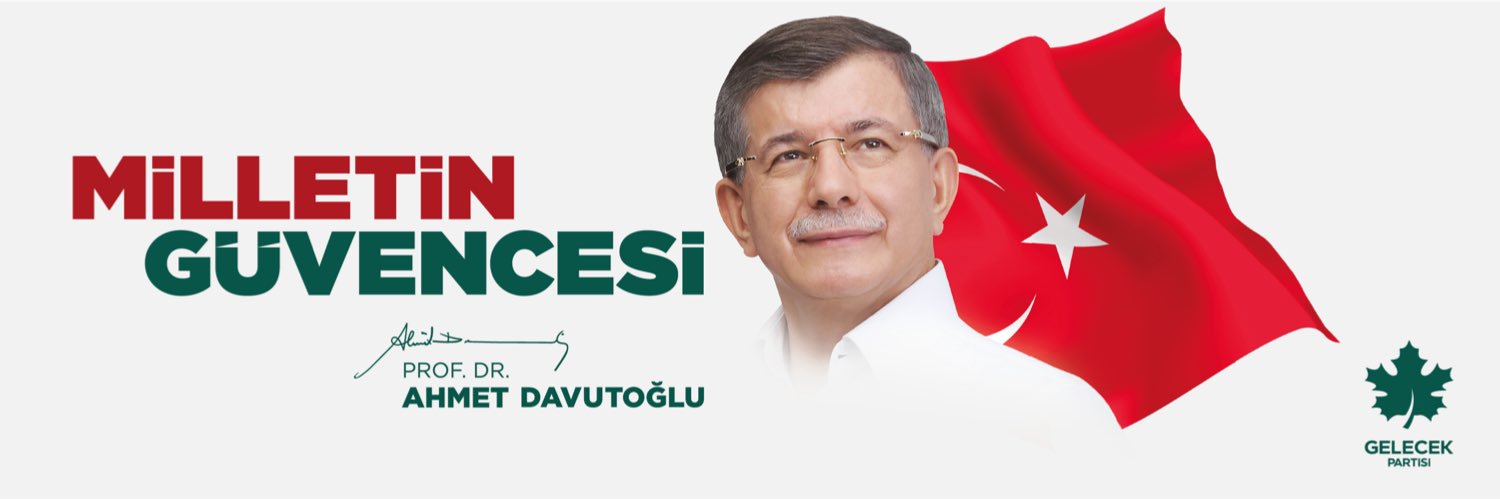 Ahmet Davutoğlu's banner