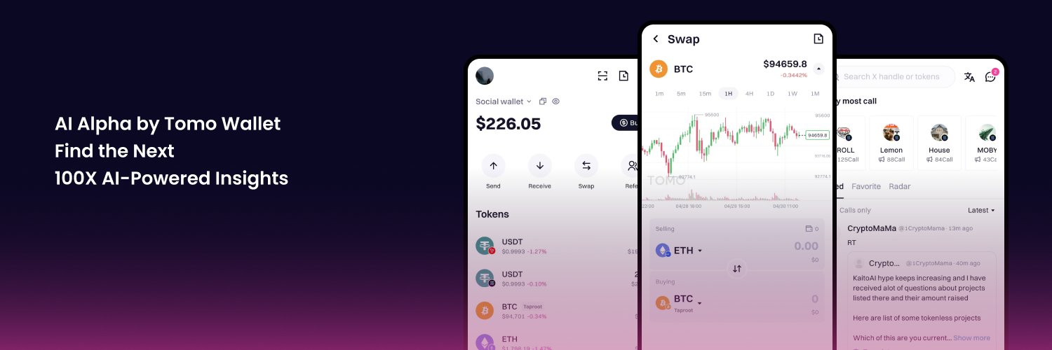 Tomo Wallet's banner