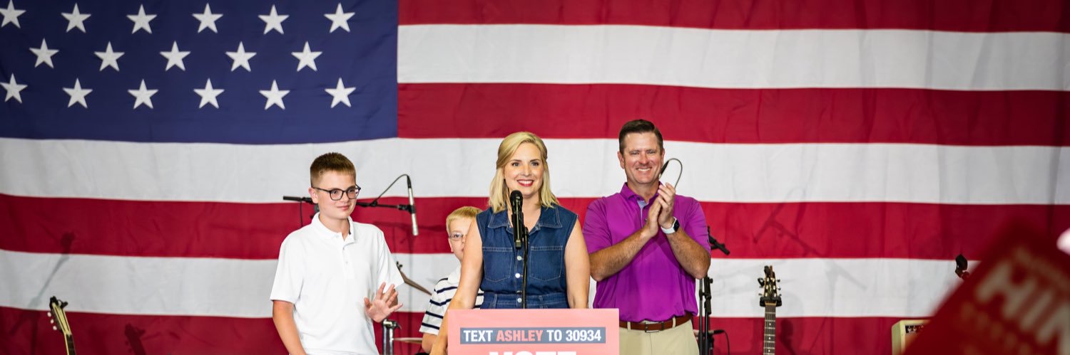 Ashley Hinson's banner