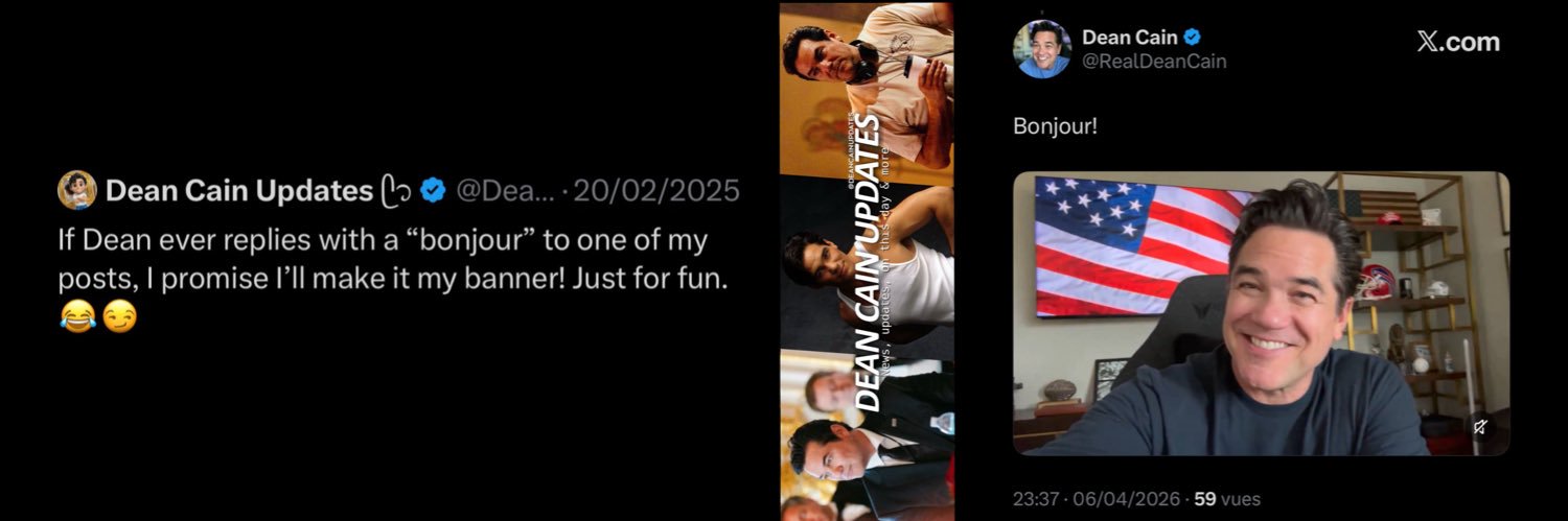 Dean Cain Updates 𐙚's banner