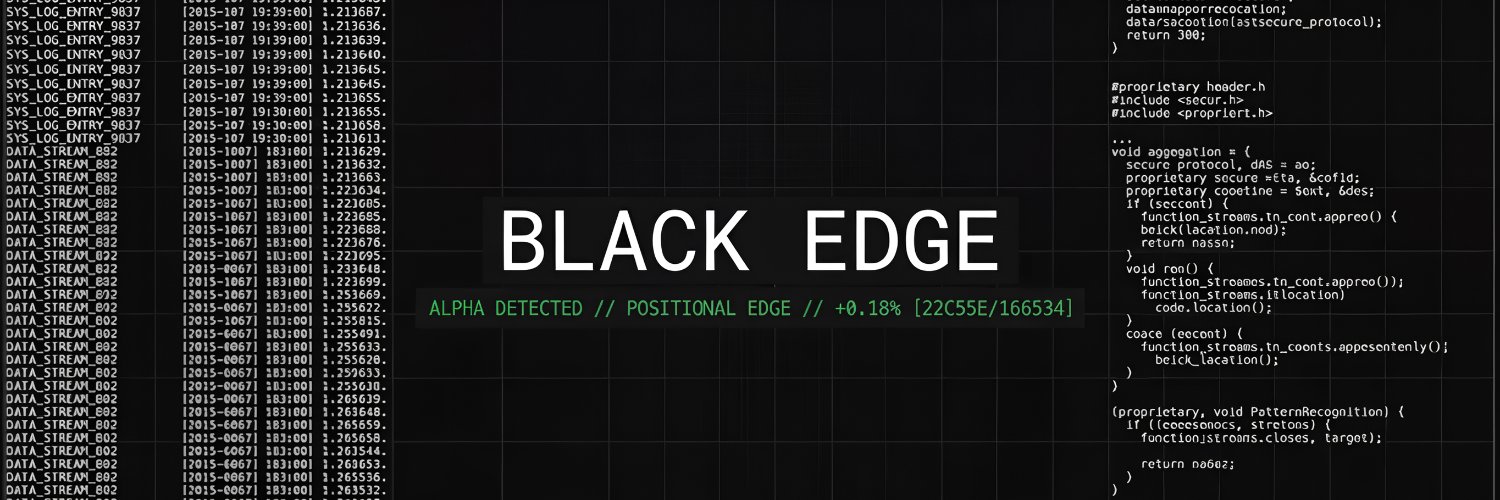 Black Edge's banner