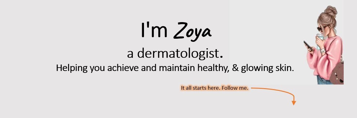 Glow with ZOYA's banner