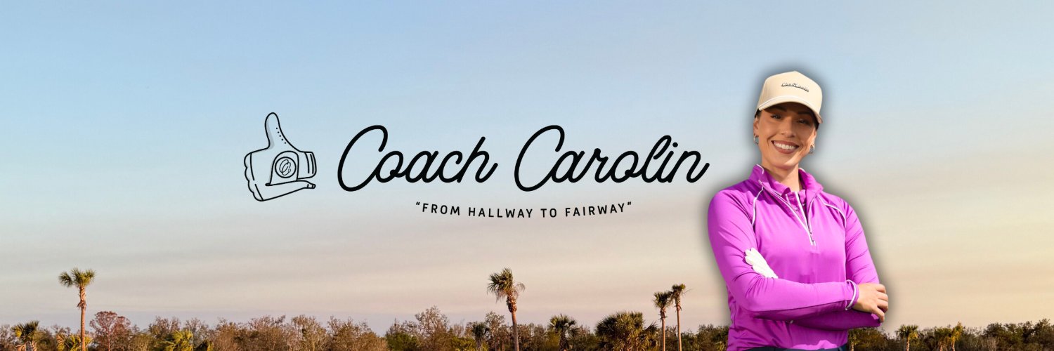 Coach Carolin Golf's banner