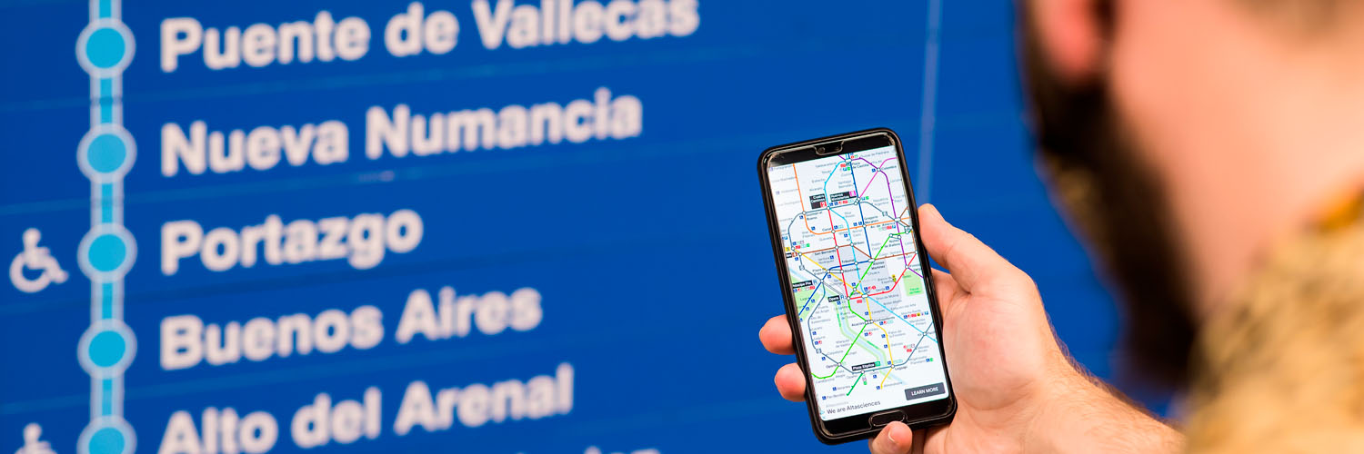 Metro de Madrid's banner