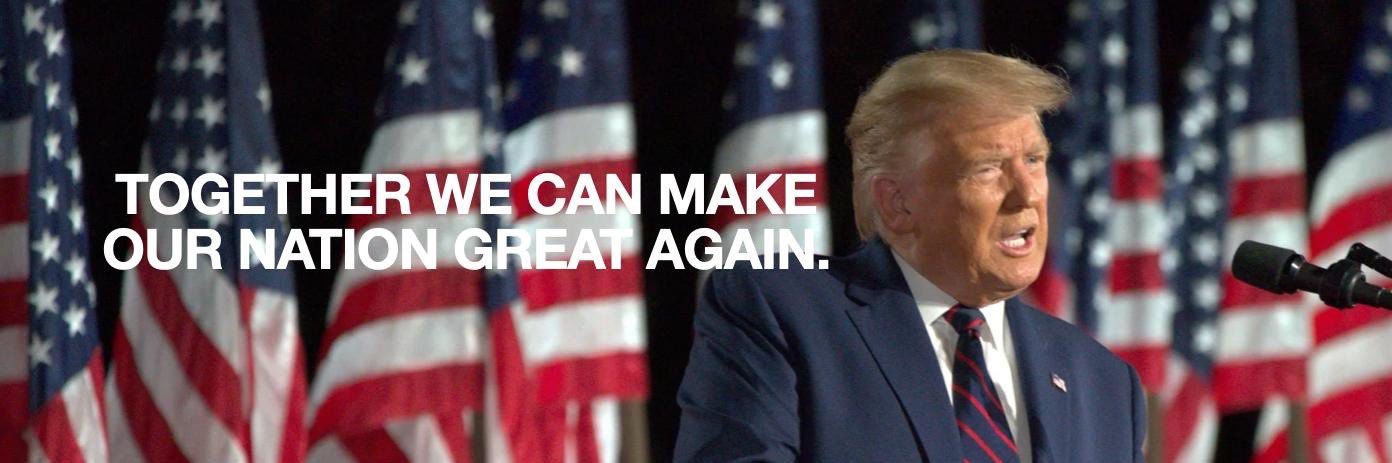 Right for America's banner