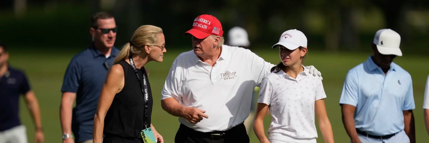 Kai Trump's banner