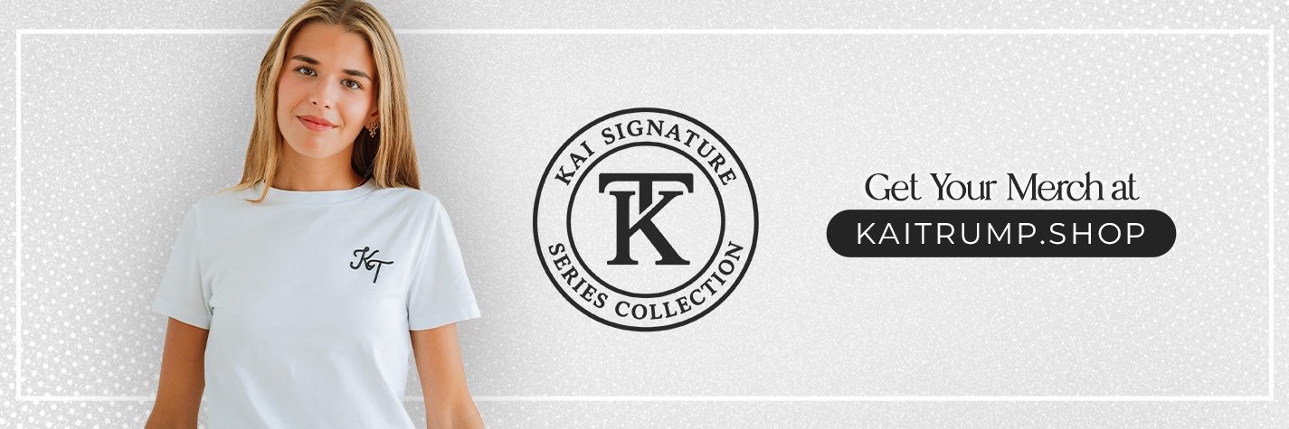 Kai Trump's banner
