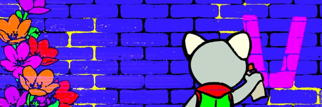 V's banner
