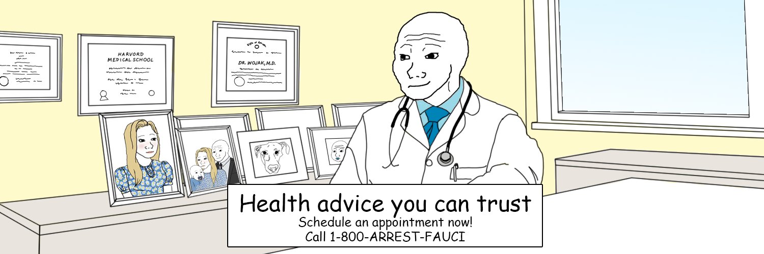 Dr. Wojak, M.D.'s banner