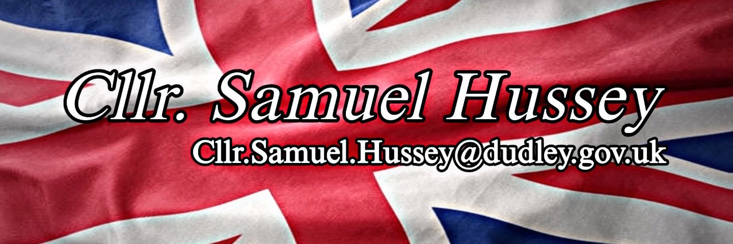 Cllr Samuel Hussey's banner