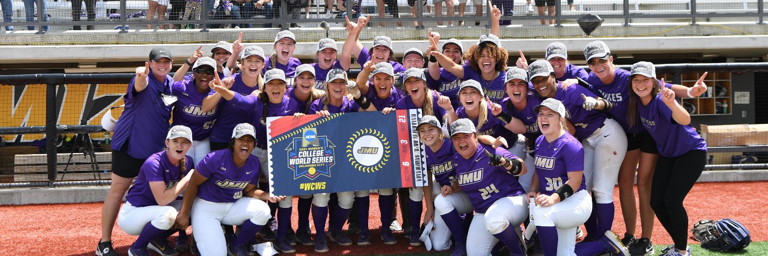 JMU Softball's banner