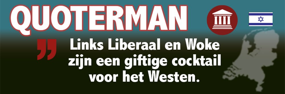 Quoterman - 🏛📸 FVD - Dwarsdenker's banner