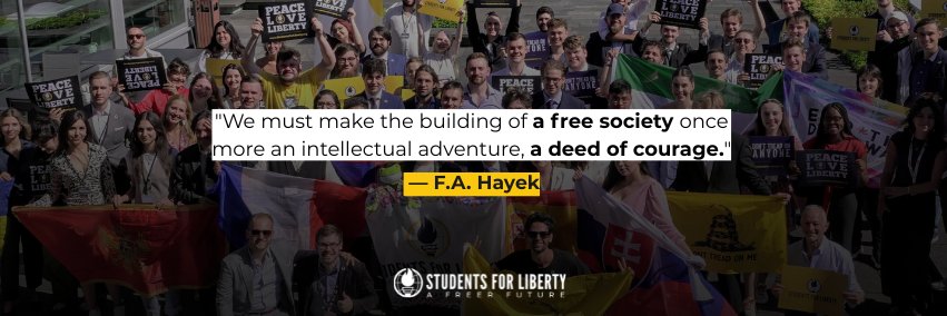 Students For Liberty's banner