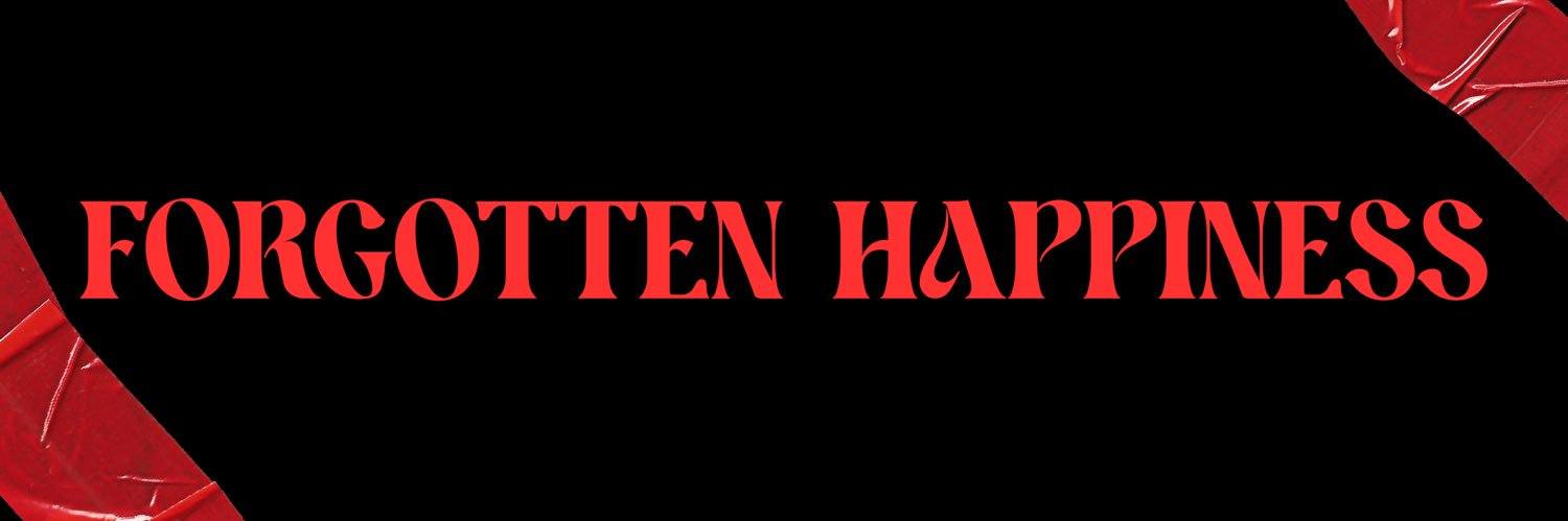 Førgøtten Happiness cløthing's banner