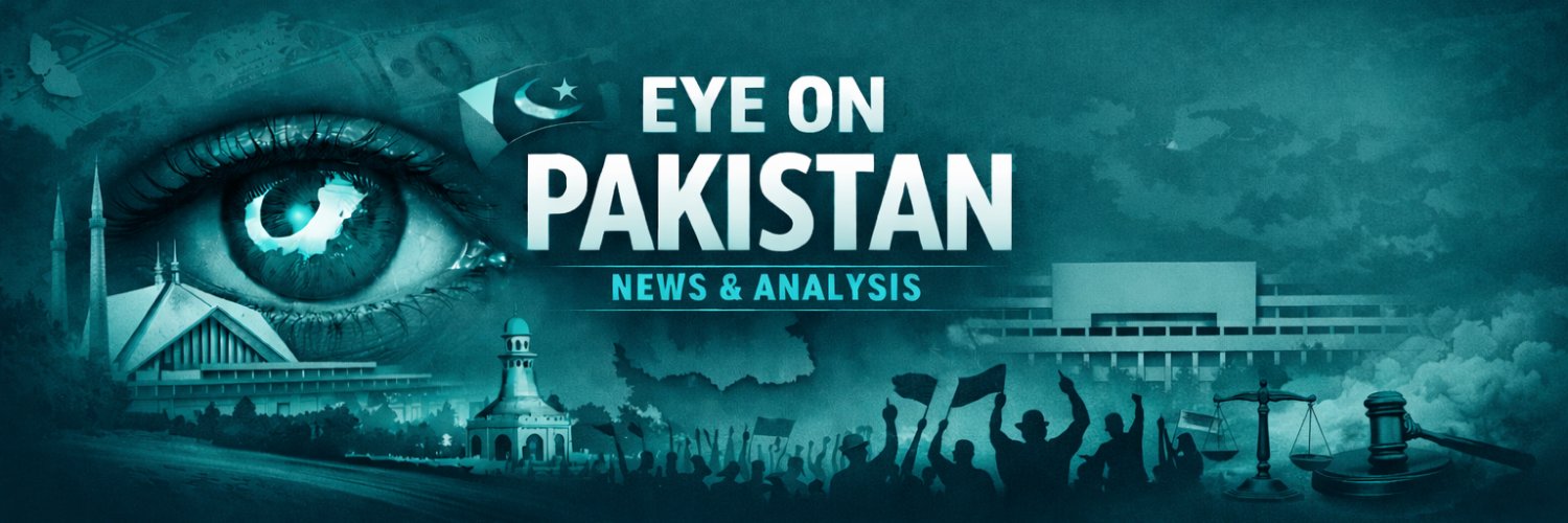 Eye on Pakistan's banner